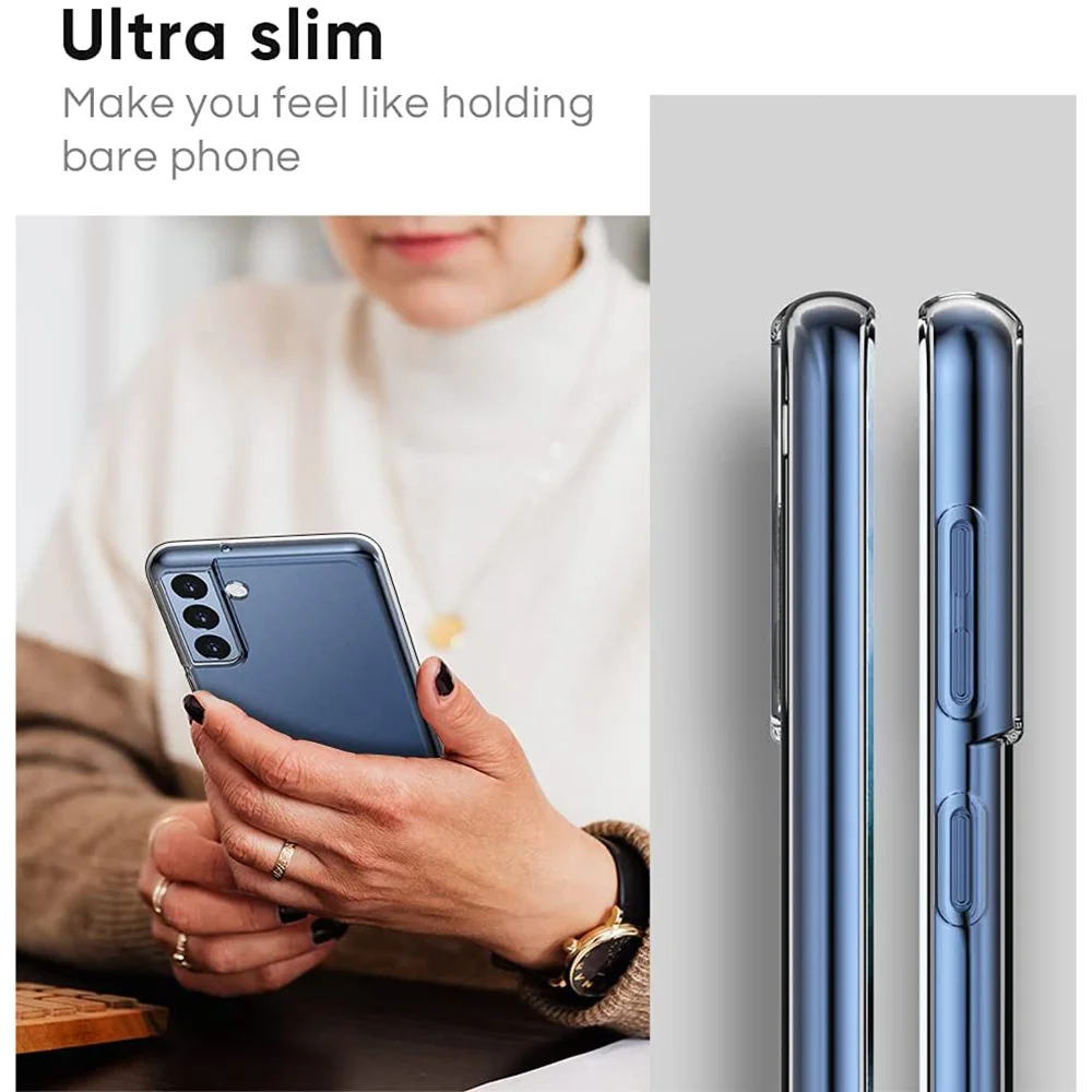 Ультратонкий силиконовый чехол для телефона Samsung Galaxy S21 S20 Fe Ultra S10 S9 S8 Plus Lite мягкий