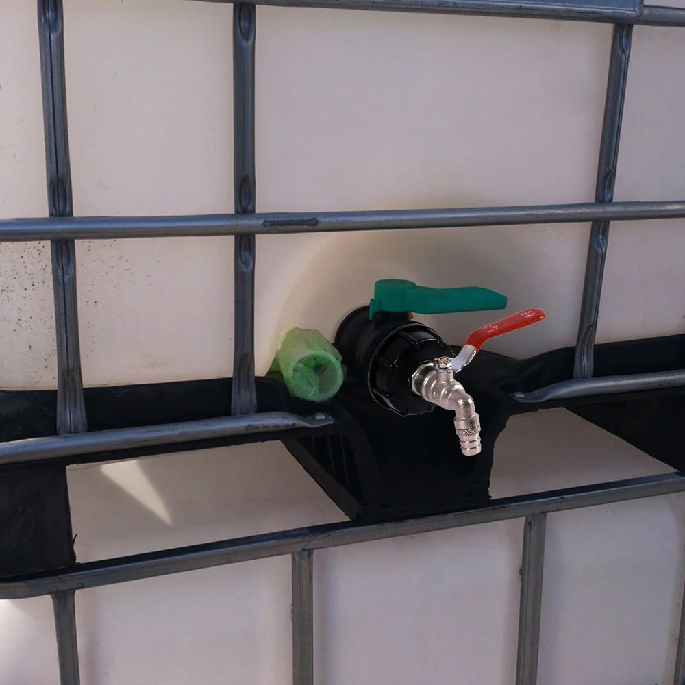 Переходник для резервуара IBC с шаровым отверстием на латунный сменный клапан