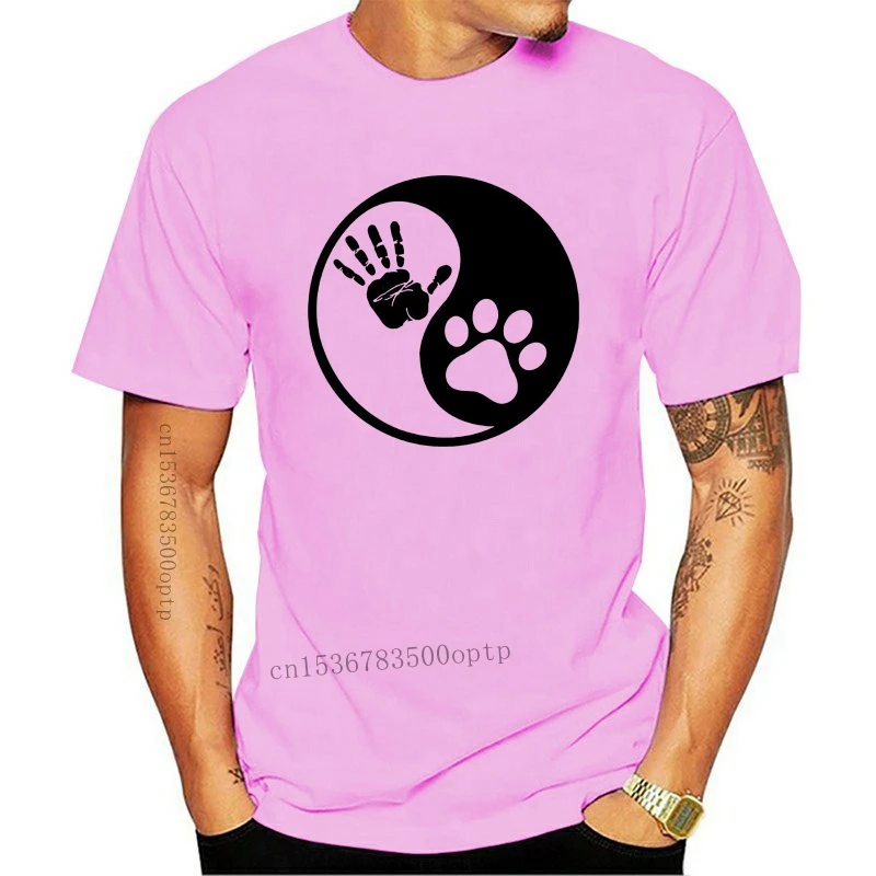 

CUTE ANIMAL PAW PRINT YIN-YANG K9 PET BEST FRIENDS CAT FELINE T SHIRT
