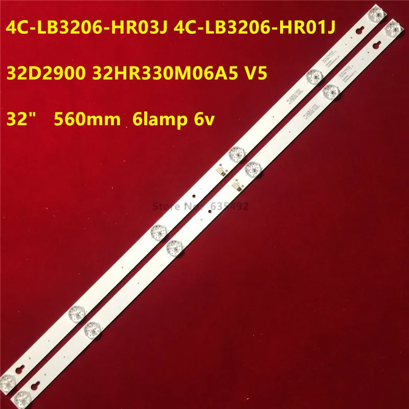 

200PCS/lot 6LED LED Backlight Strip for Thomson 32HB5426 LVW320CS0T Toshiba TCL 32L2600 32L2800 32L2900 L32S4900S 32D2900 32D100
