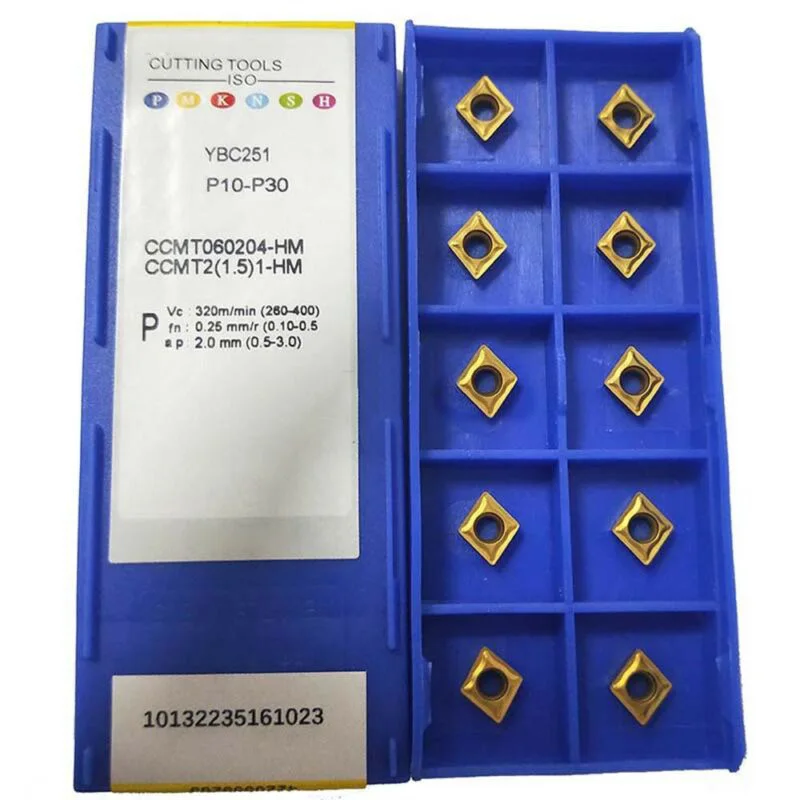 

Toolholding Carbide Inserts Lathe Metalworking Set 10pcs Blade Equipment