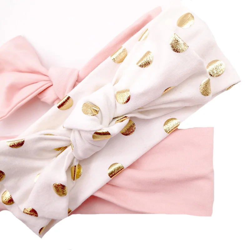 Хлопковая повязка на голову с бантом для маленьких девочек головной убор детей