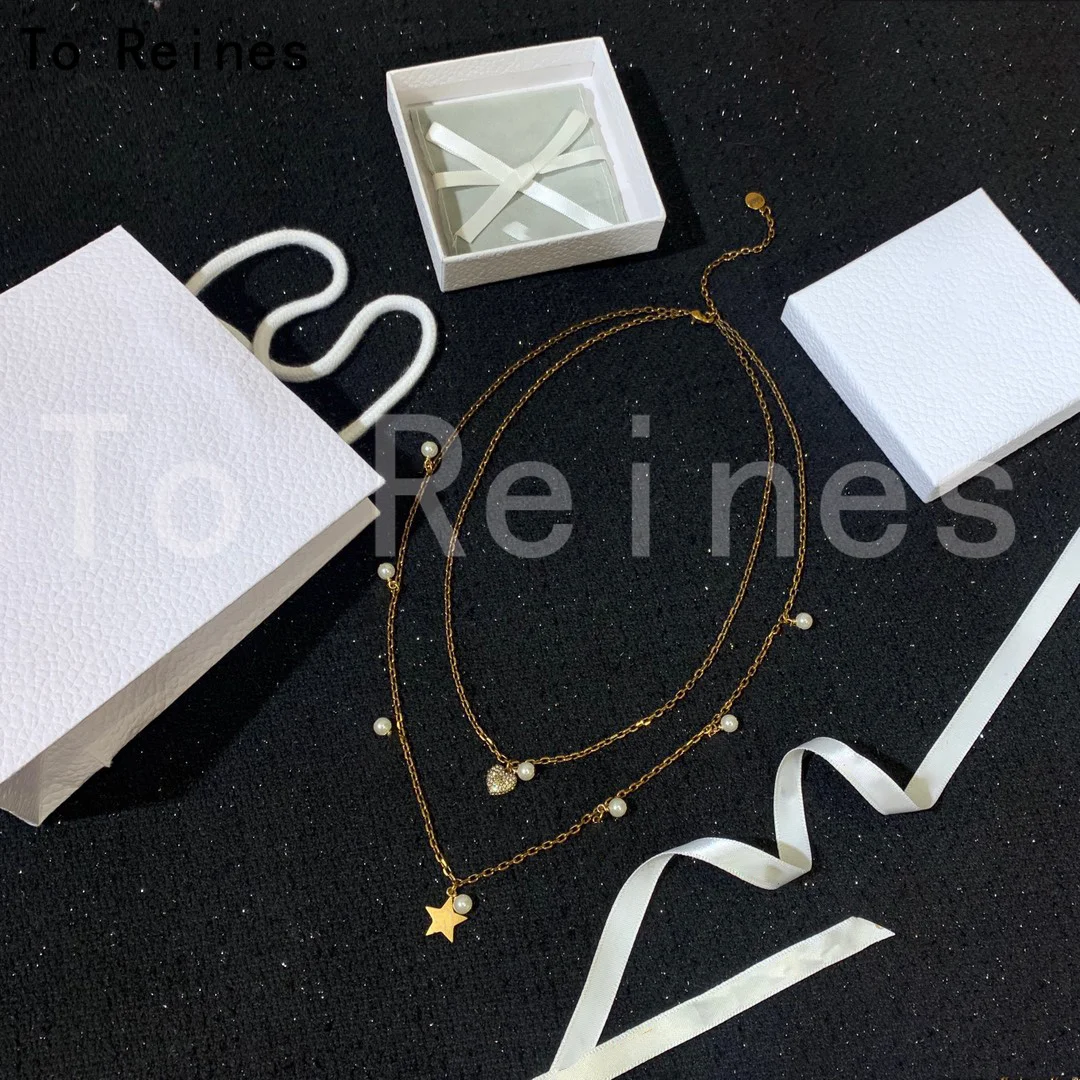 

New 2022 Trend Hot Famous Brand Jewelry Necklaces For Women Vintage Sweet Romantic Pendant Necklace Wedding Party