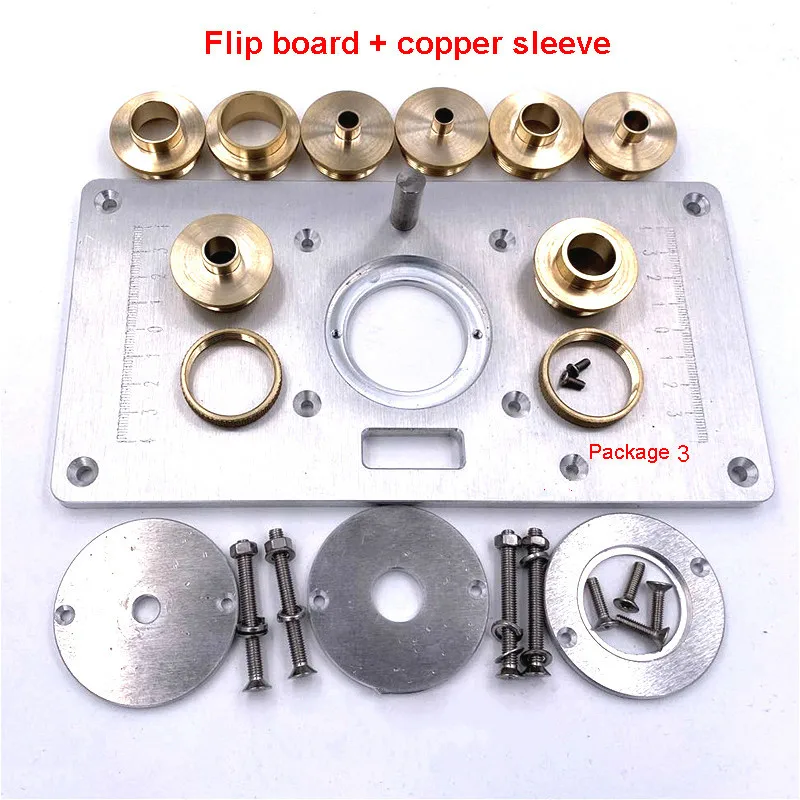 Универсальный фрезерный стол откидная пластина алюминиевый роутер вставная + 4