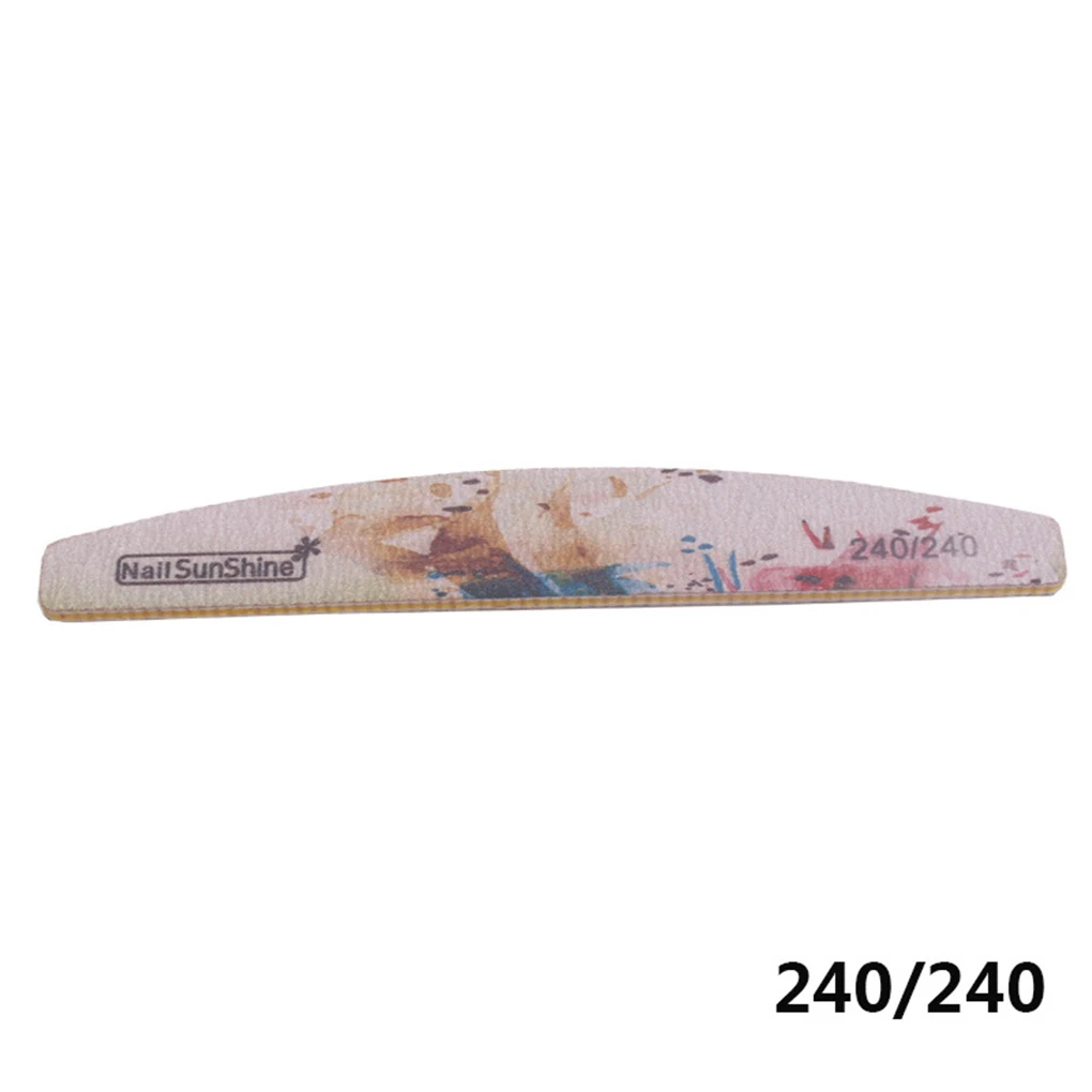 Пилочка для ногтей с цветочным принтом буферный блок цветной лайм моющийся