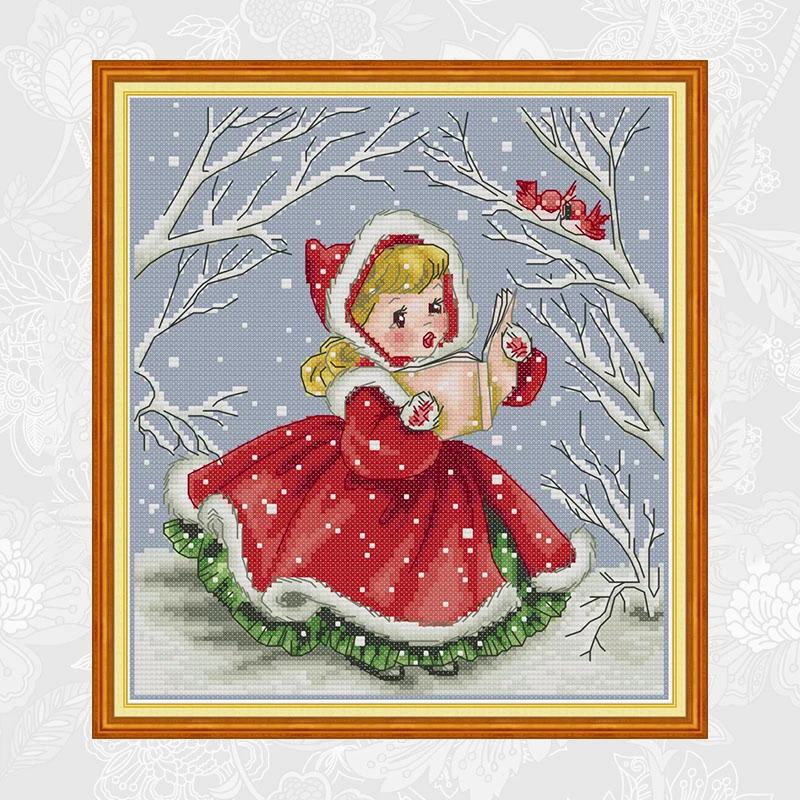 Чтение вслух картин птиц рассчитанная Печать на холсте наборы для вышивки DMC 14CT