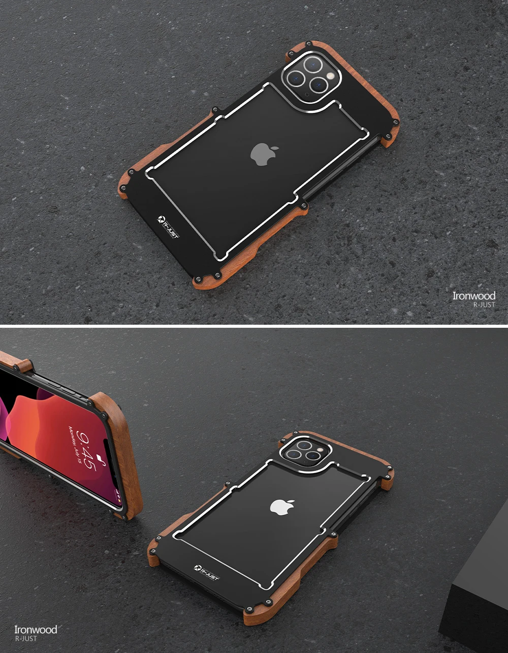 Алюминиевый металлический бампер для iPhone 11 11pro max деревянная рамка ретро пара чехол для телефона для iPhone X XS XR max рамка чехол bmper