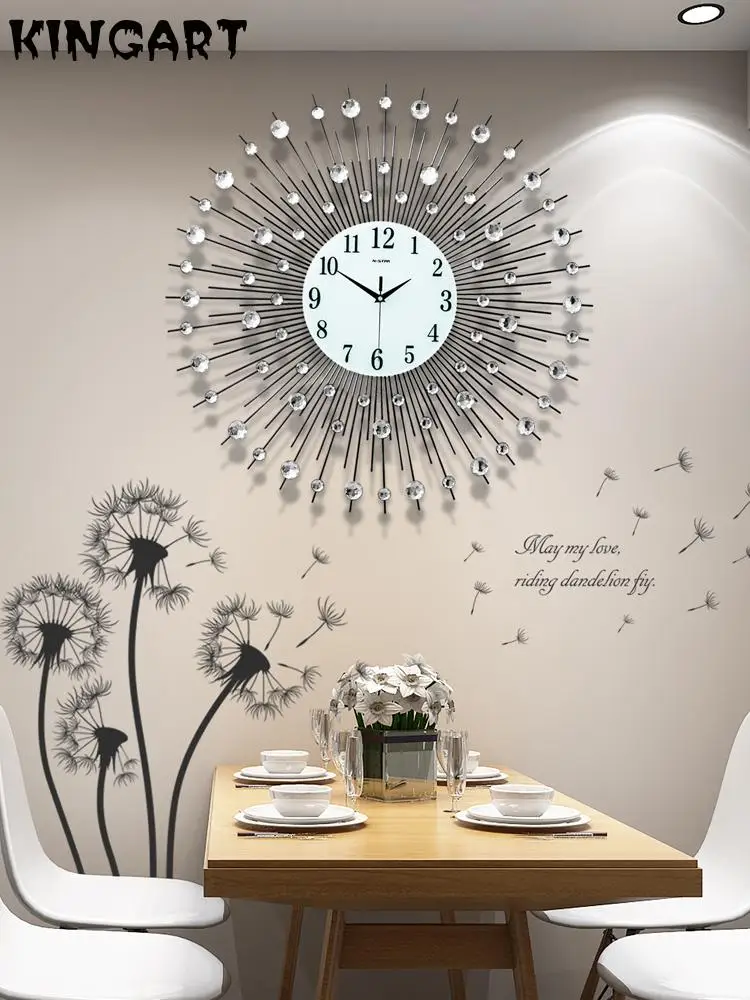 Часы настенные 3d декорация часы большие металлические украшения в современном