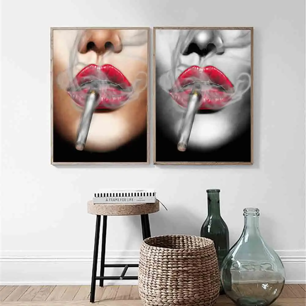 Настенная Картина на холсте в скандинавском стиле картина для курительной