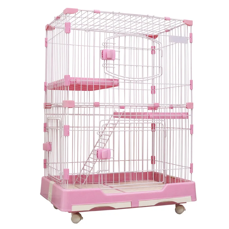 

Luxury Cat Cage Pet Villa Two-story Three-story Collapsible Pet Cat Cage