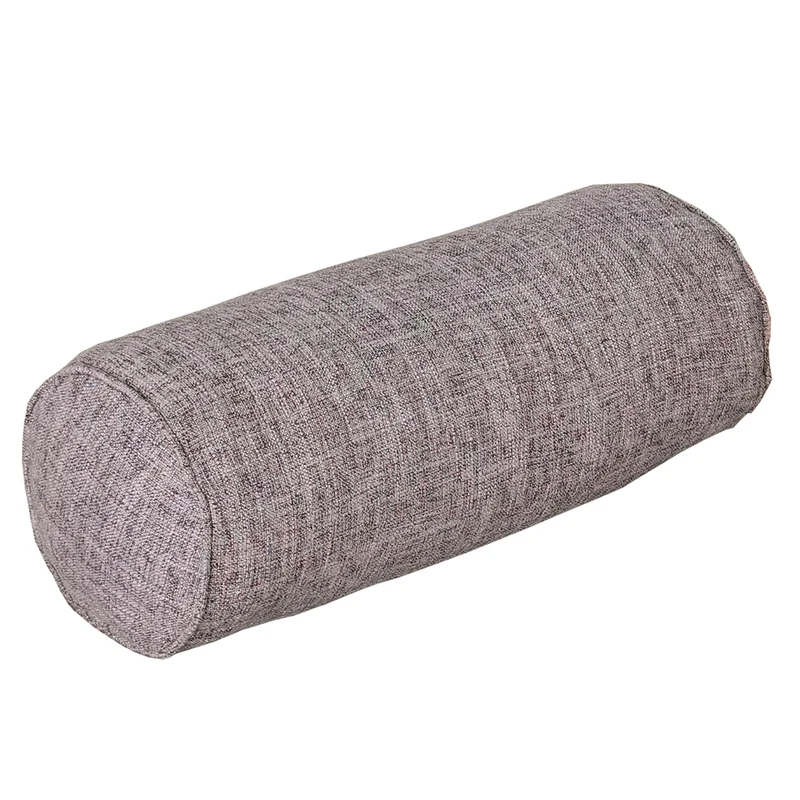 

15X40CM Solid Long Round Pillow Cotton Linen Neck Headrest Body Pillow Bed Chair Car Seat Backrest Sleeping Pillow