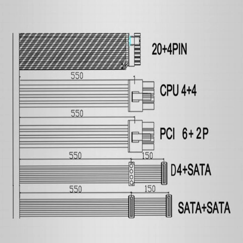 

New PSU For Aigo Brand GTX1050Ti RX560 Power Supply for Desktop Host Computer Cabinet Rated 300W Peak 450W Power Supply 450DK