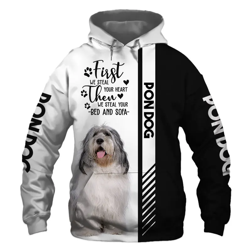 Polish Lowland Sheepdog Dog 3D Printed Unisex Deluxe Hoodie Men/Women Sweatshirt Streetwear Zip Pullover Casual Jacket Tracksuit