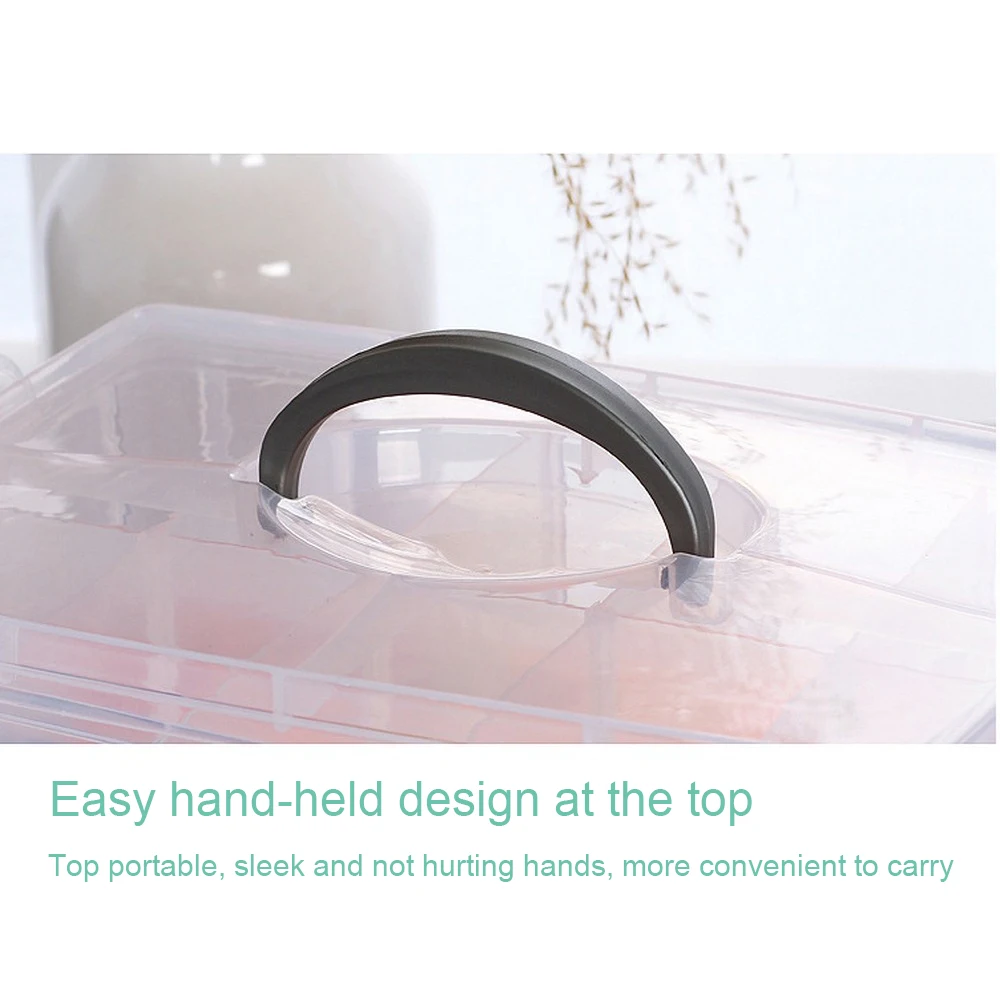 Органайзер для косметики 3 яруса прозрачный чемодан с несколькими элементами