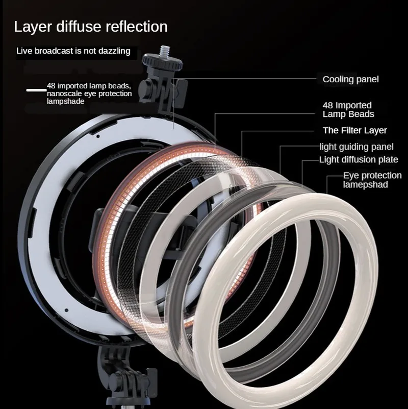 

Wireless bluetooth Selfie Stick LED Ring light Extendable Handheld Monopod Live Tripod for iPhone Android smartphone Patented