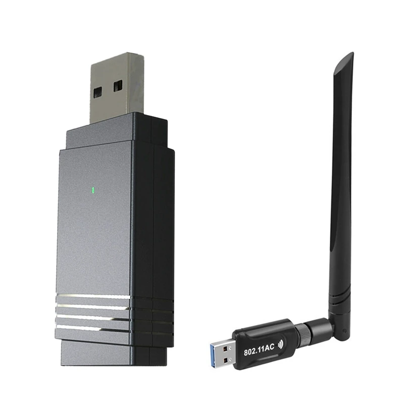 

1 Pcs AC1200M USB WiFi Adapter USB3.0 WiFi Receiver & 1 Pcs 1300M USB WiFi Adapter USB3.0 2.4G+5G Network Card