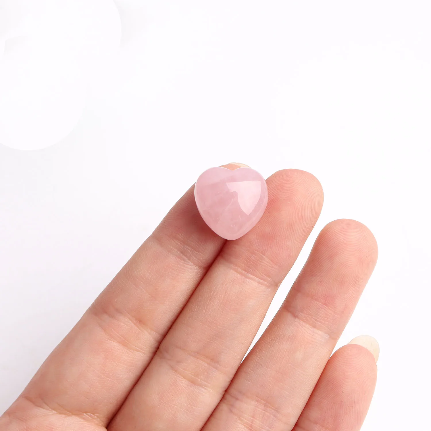 Натуральный кристалл 1 5 см мини розовый кварц минеральное сердце пышный