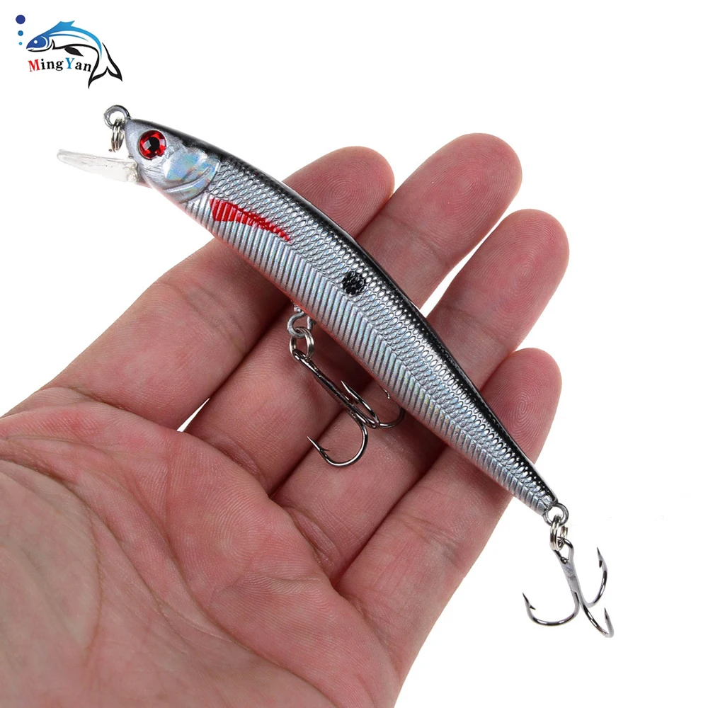 

1pcs 8g 10cm Minnow Fishing lures Peche Bass Trolling Isca Artificial Hard Bait Crankbait Carp Wobbler For Fishing Tackle
