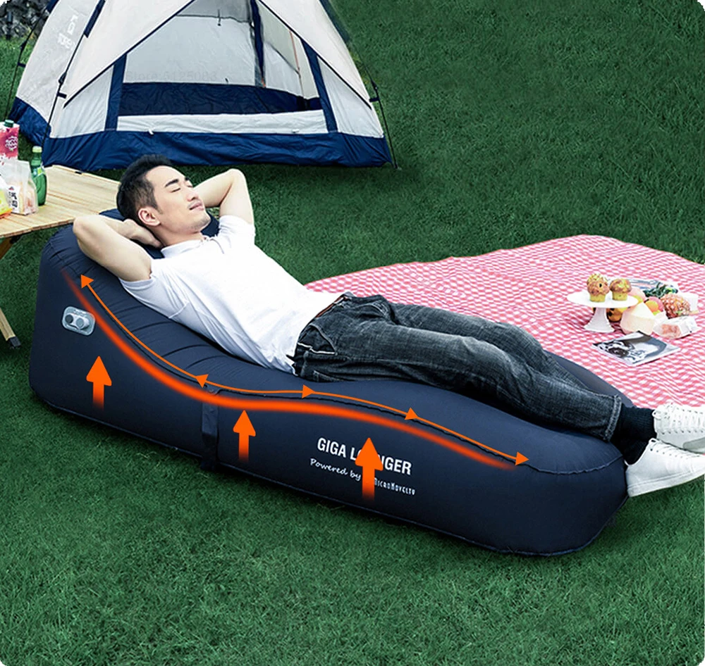 

Beach chair Outdoor Quick Portable Inflatable Hike Beach Camping Mat Deck chair Splicable Sleeping Pad Mat Beach Blanket