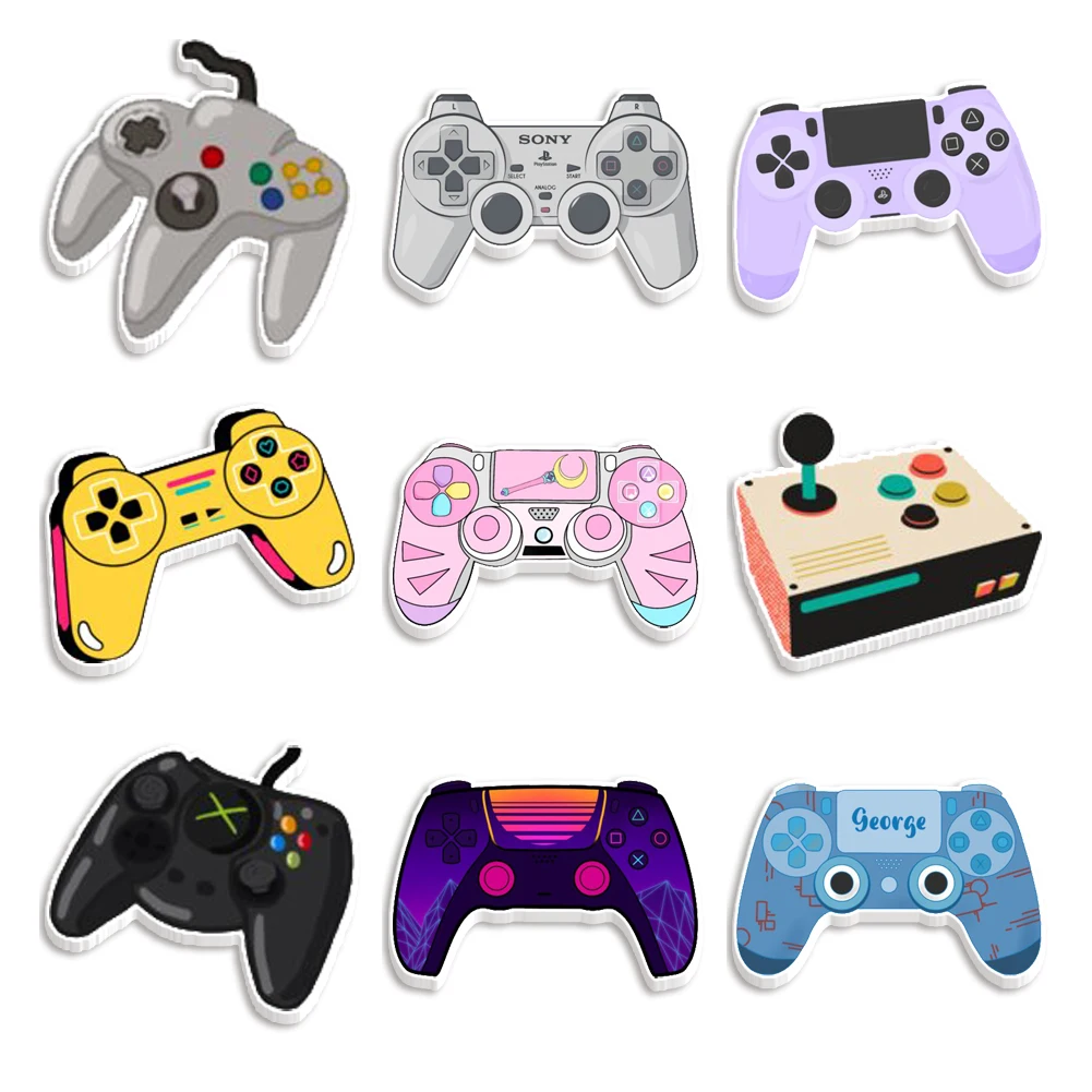 Игровой геймпад с дистанционным принтом плоские полимерные серьги сделай сам