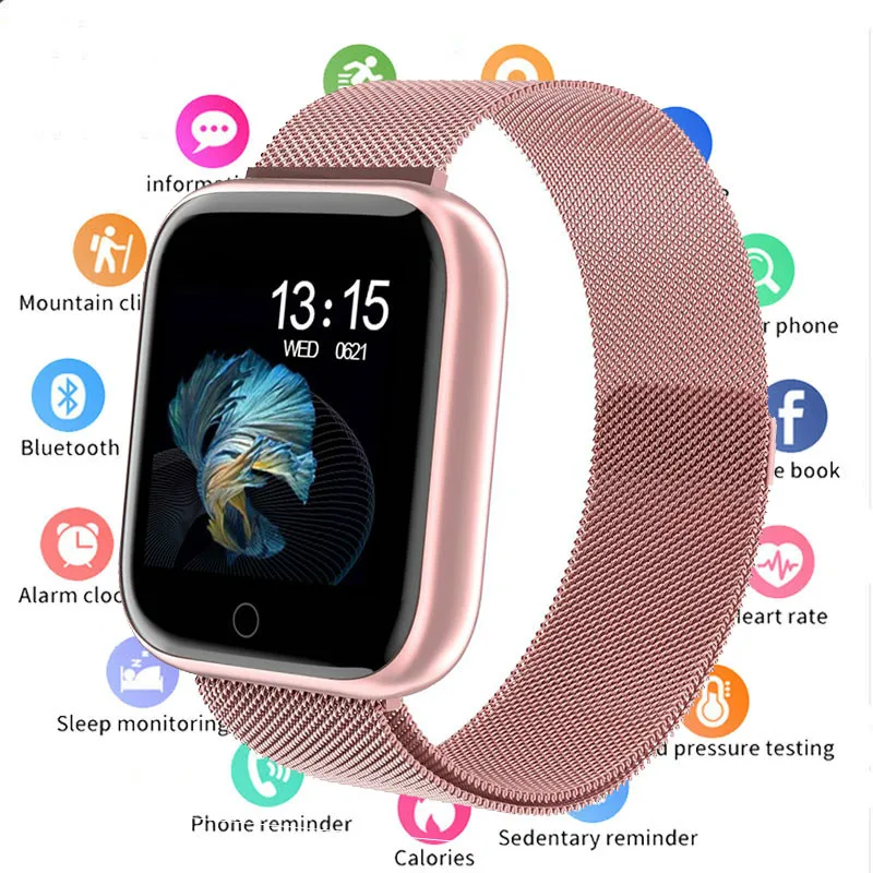 2019 женские водонепроницаемые Смарт часы P70 P68 Plus Bluetooth Smartwatch для Apple IPhone Xiaomi