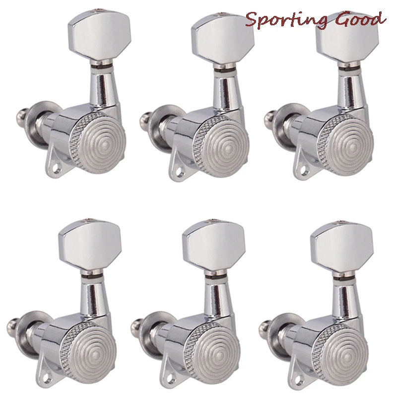 6 teilesatz gitarre tuning pegs chrome gesperrt string tuning pegs schlüssel tuner mechaniken e gitarre sperren schaller free global shipping