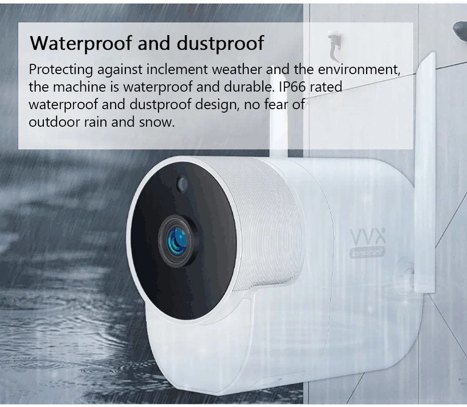 2019Xiaomi Xiaovv наружная панорамная Водонепроницаемая камера 360 IP 1080P камера видеонаблюдения беспроводная wifi камера ночного видения с Mijia APP