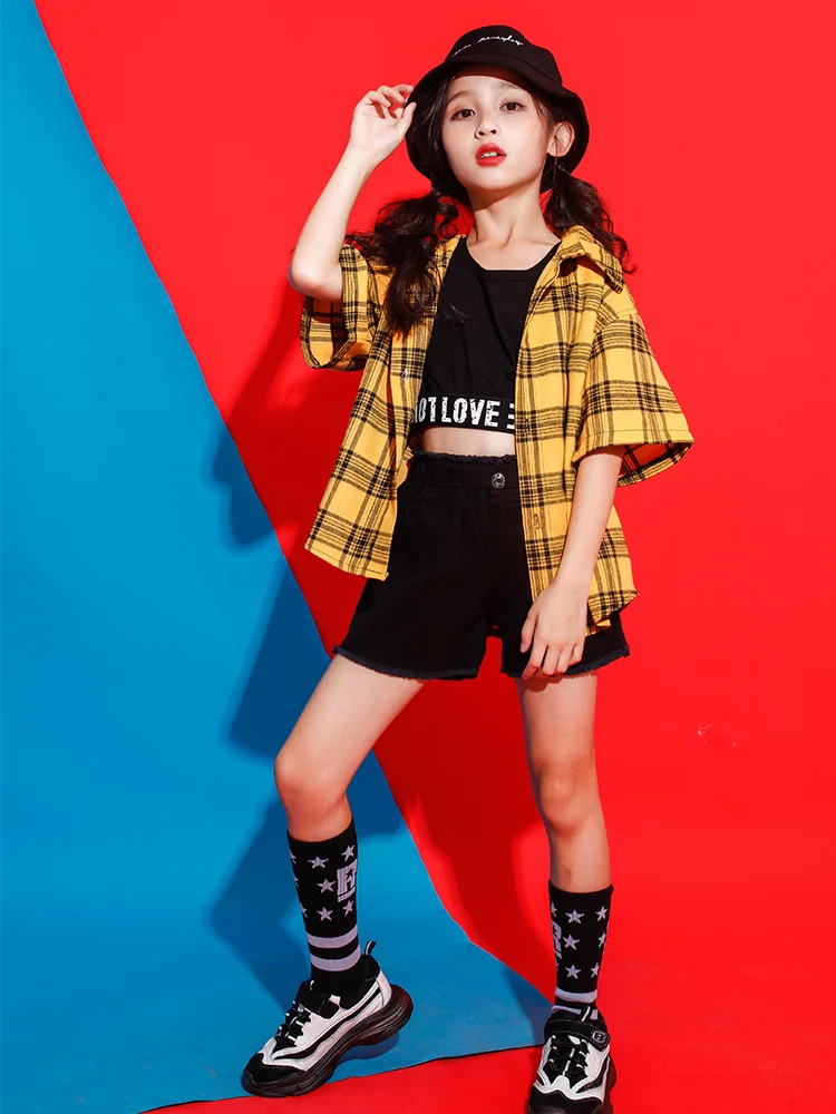 Детская одежда для выступлений в стиле хип хоп свитшот топы Короткие штаны бега