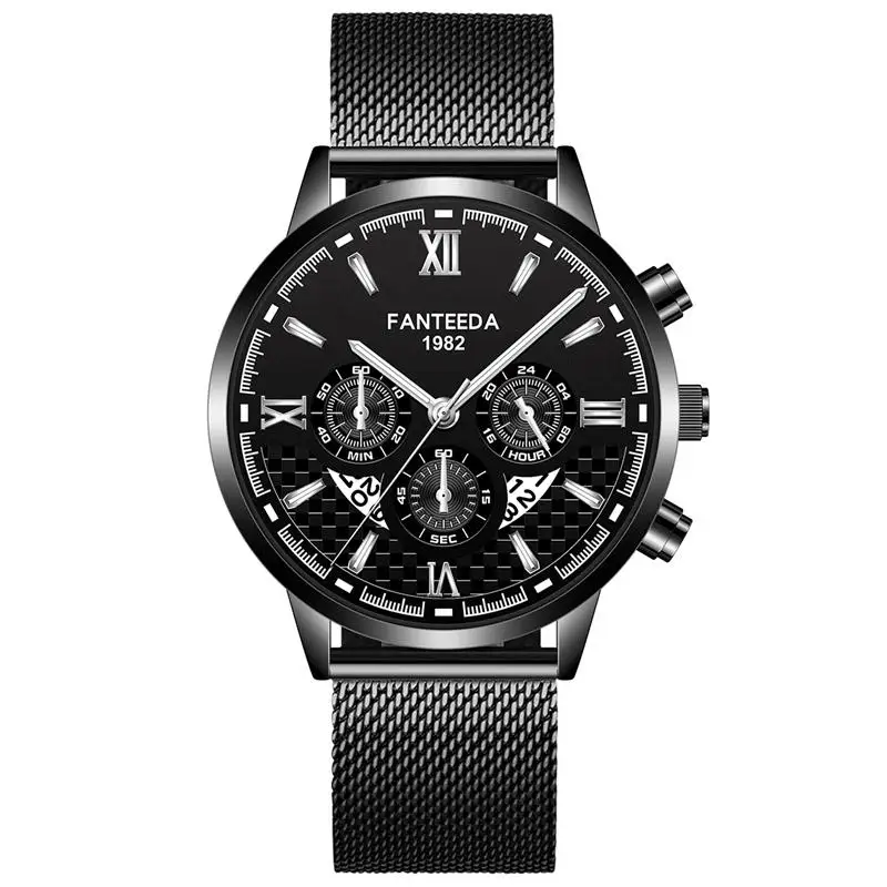 Watch Men Creativity Business Men Watches Quartz Fashion Stainless Steel Band Wrist Watch Male Calendar Clock Relogio Masculino