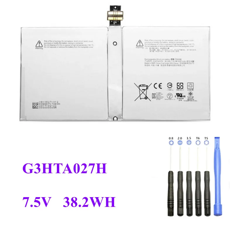 Аккумулятор DYNR01 G3HTA027H для ноутбука Microsoft Surface Pro 4 1724 дюйма аккумулятор планшета 12 3