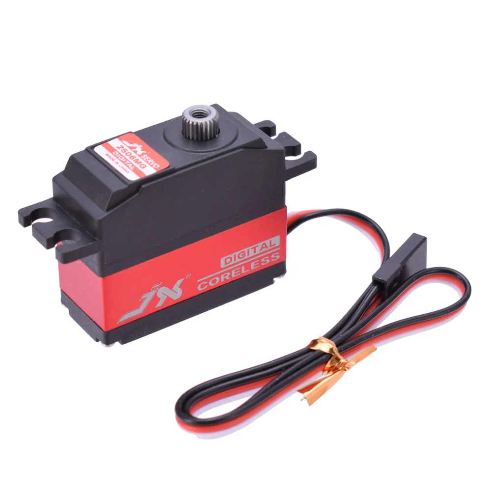 

JX PDI-2506MG 6.6KG Metal Gear Digital Coreless Servo For RC Car 450 500 Helicopter Fixed Wing Airplane