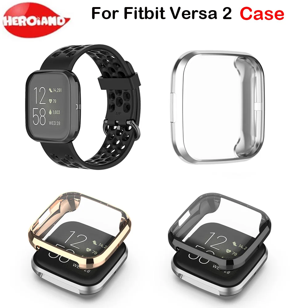 Ультратонкий защитный чехол из ТПУ с покрытием прозрачный для Fitbit Versa 2 Band защита