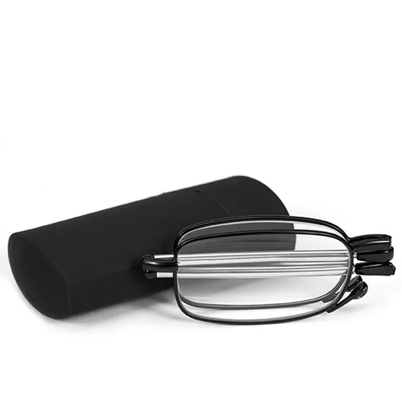 Портативные модные складные очки для чтения Вращающиеся Очки + 1 5 2 0 5|Мужские
