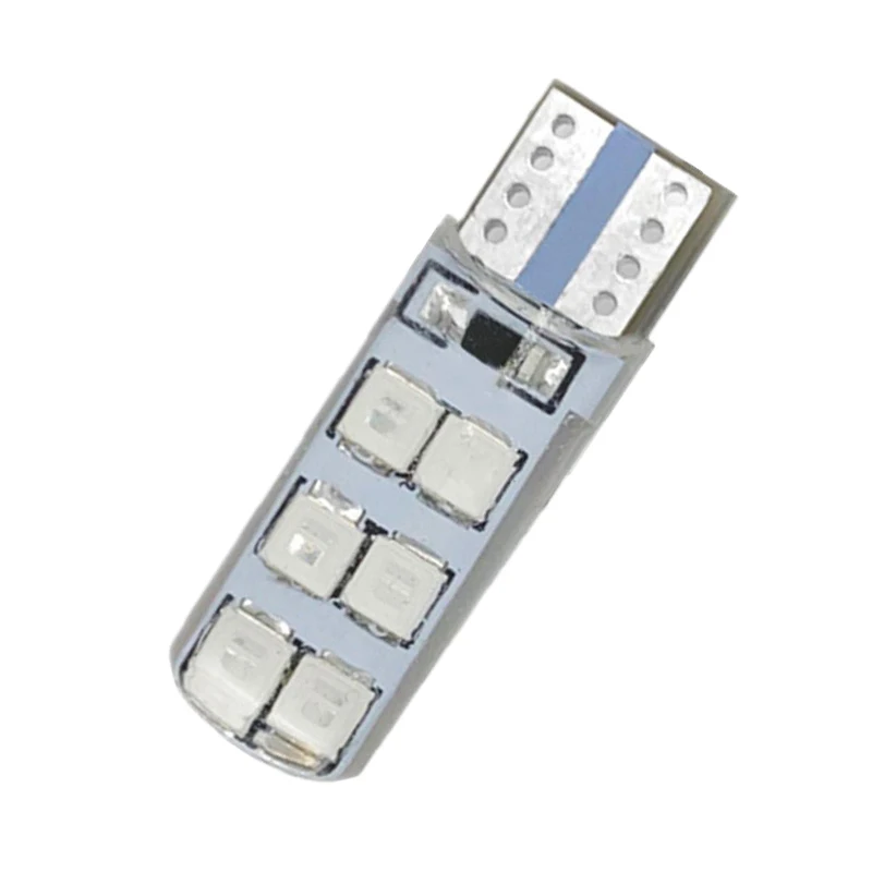 Светодиодный светильник для автомобиля W5W T10 Ширина 2835 12SMD декодирование силикон