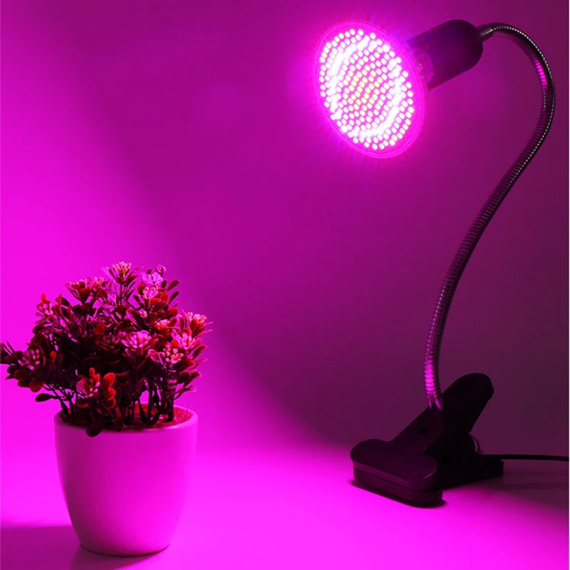 300led Phyto лампа E27 полный спектр 200led растительный светильник для растений Fitolamp Fitolampy