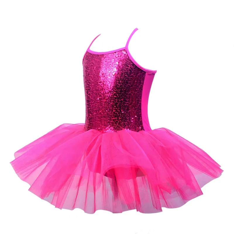 6 цветов Костюм Балерины для вечеринки детское платье с блестками и цветочным