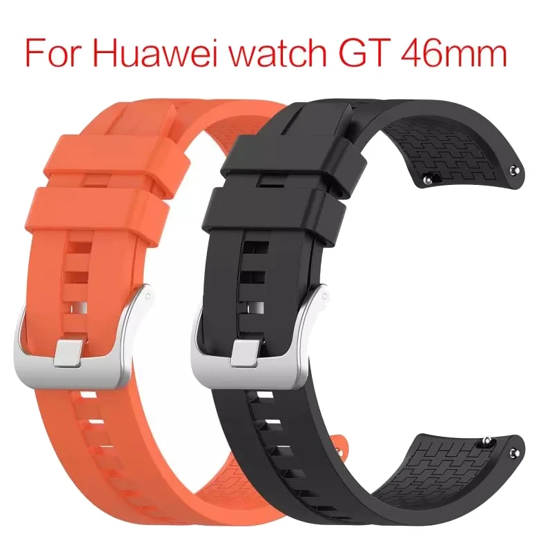Sport Silicone 22mm watch band strap For Huawei watch GT 2 46mm smartwatch Replacement wristband For Huawei watch GT 2 Pro strap