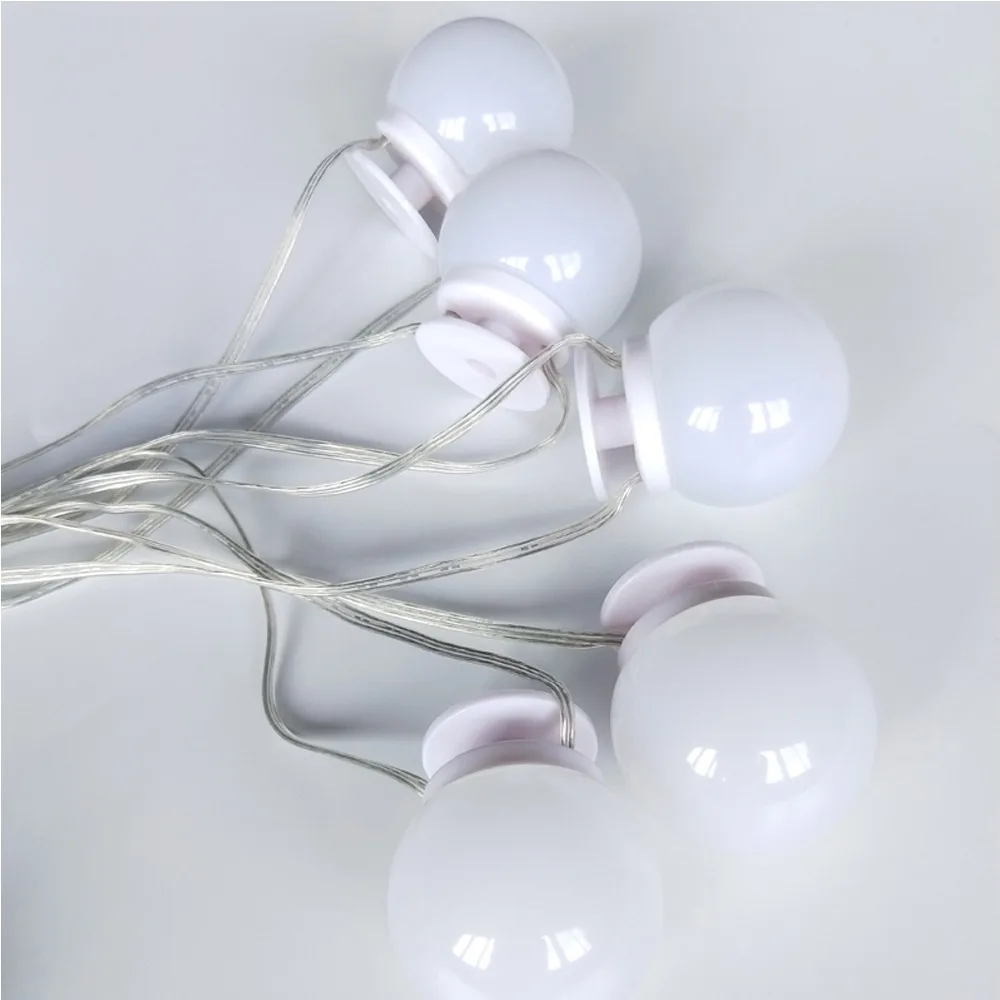 

CanLing LED 12V Makeup Mirror Light Bulb Hollywood Vanity Lights Stepless Dimmable Wall Lamp 10Bulbs Kit for Dressing Table