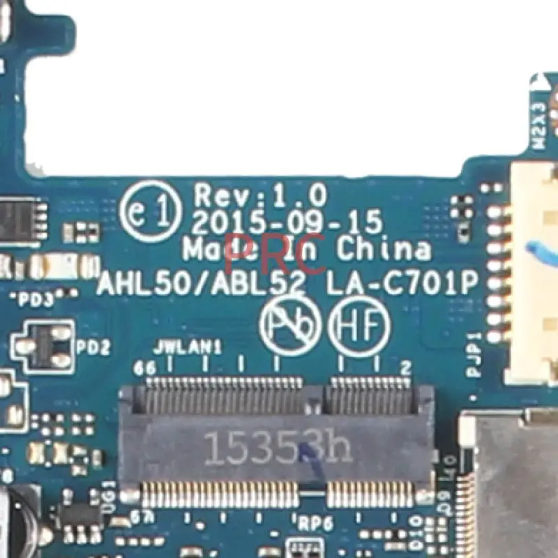 828178-601 828300-601 828178-001 для HP Pavilion 15-AC I3-5005U материнская плата ноутбука AHL50/ABL52 LA-C701P |