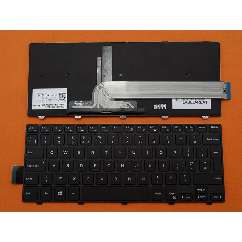 Британская раскладка новая клавиатура для ноутбука Dell Inspiron 14 5442 5445 5447 5448 5451 5455 5458