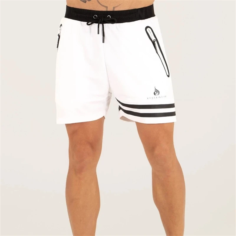 Шорты мужские с принтом льняные повседневные джоггеры одежда для фитнеса и