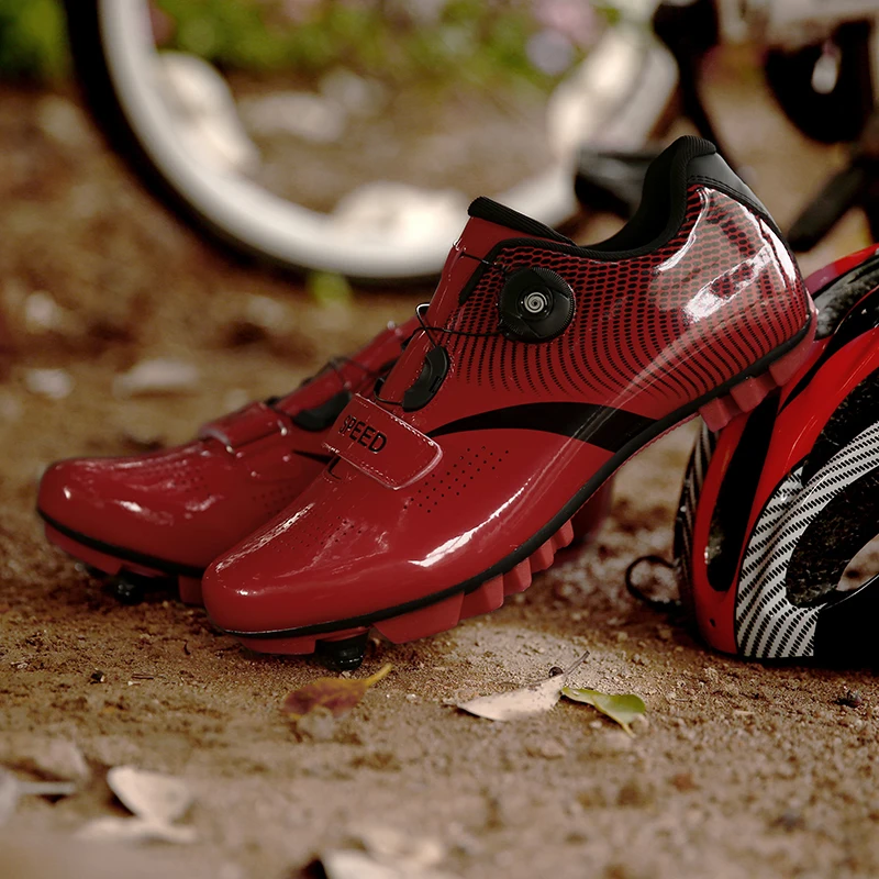 

Pro Cycling Shoes Breathable Triathlon Mountain Bike Sneaker Man Self-locking Sport Racing Shoes Outdoor Mtb Bicycle Shoe