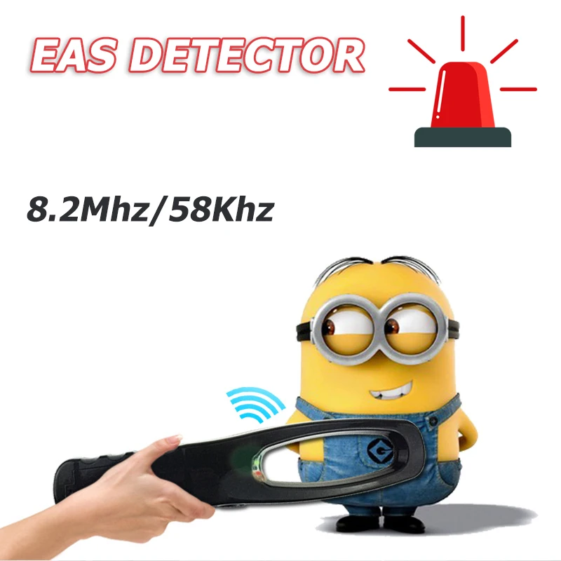 RF8.2Mhz/AM58Khz Handheld EAS Detector for Supermarket Anti-theft Tag Detector Induction Detection Alarm Inspection Instrument