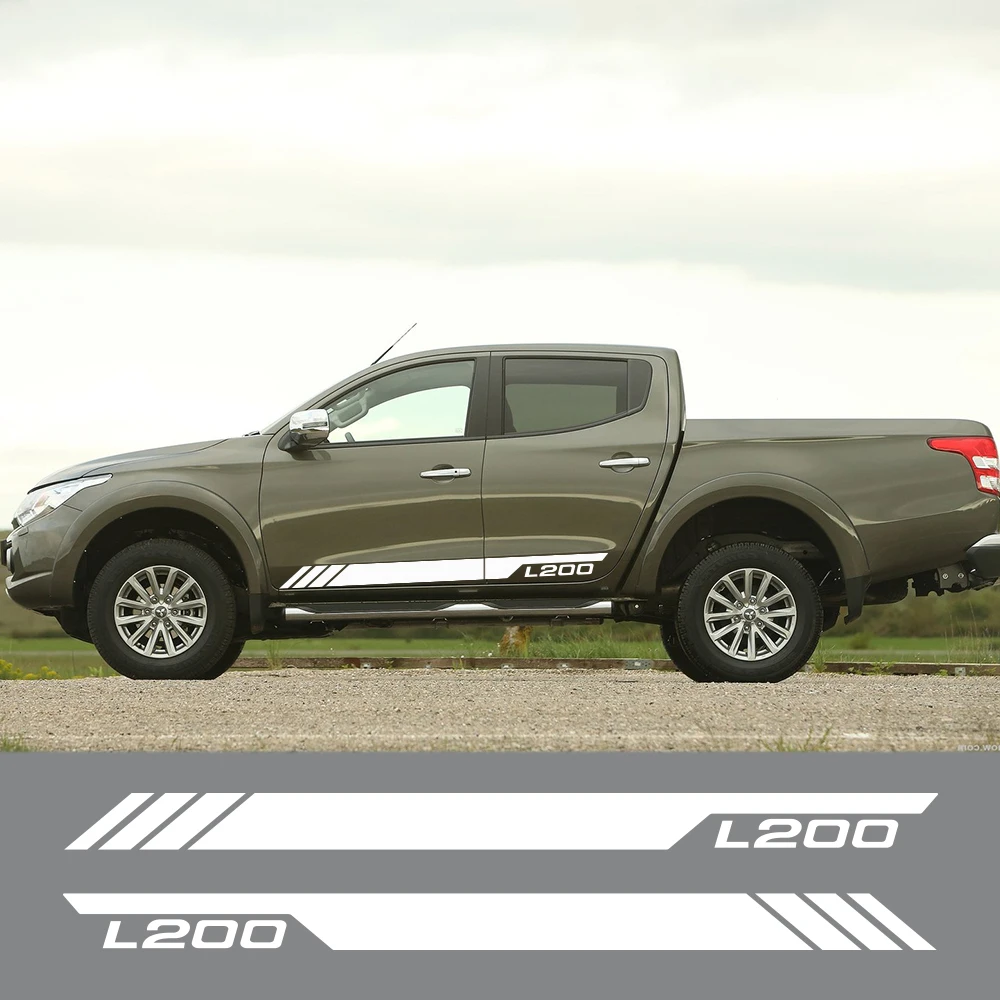 2 шт. автомобильный боковой корпус наклейки для Mitsubishi L200 2011 2019 по бездорожью