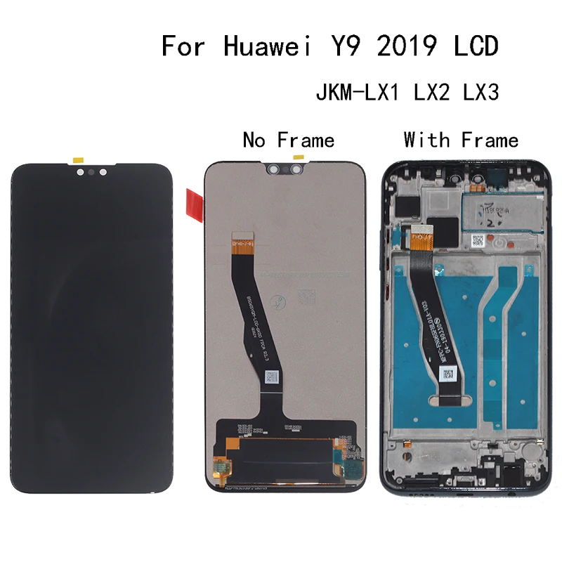 

6.5" Original For Huawei Y9 2019 LCD Display touch screen digitizer Assembly For Huawei Y9 2019 JKM-LX1 LX2 LX3 Phone Repair kit