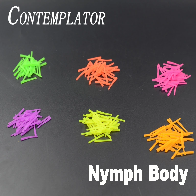 Созерцатель 6 цветов для завязывания мухи силикон материал nymph конический