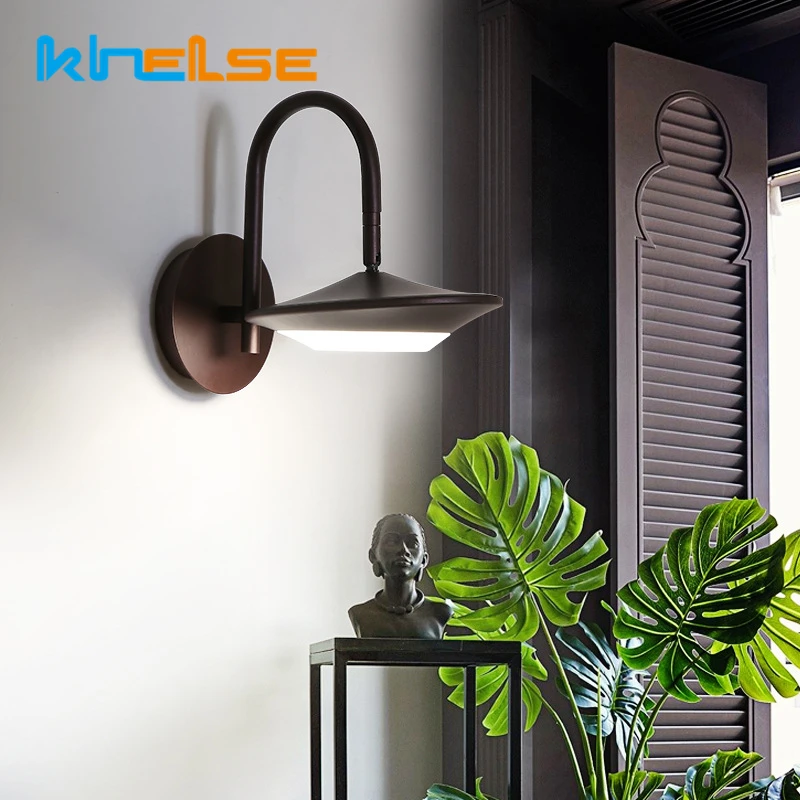 

Nordic LED Rotatable Wall Lamp Indoor Bedroom bedside Dimmable Wall Sconces Aisle Stair Study Decoration Wall Lighting Fixture