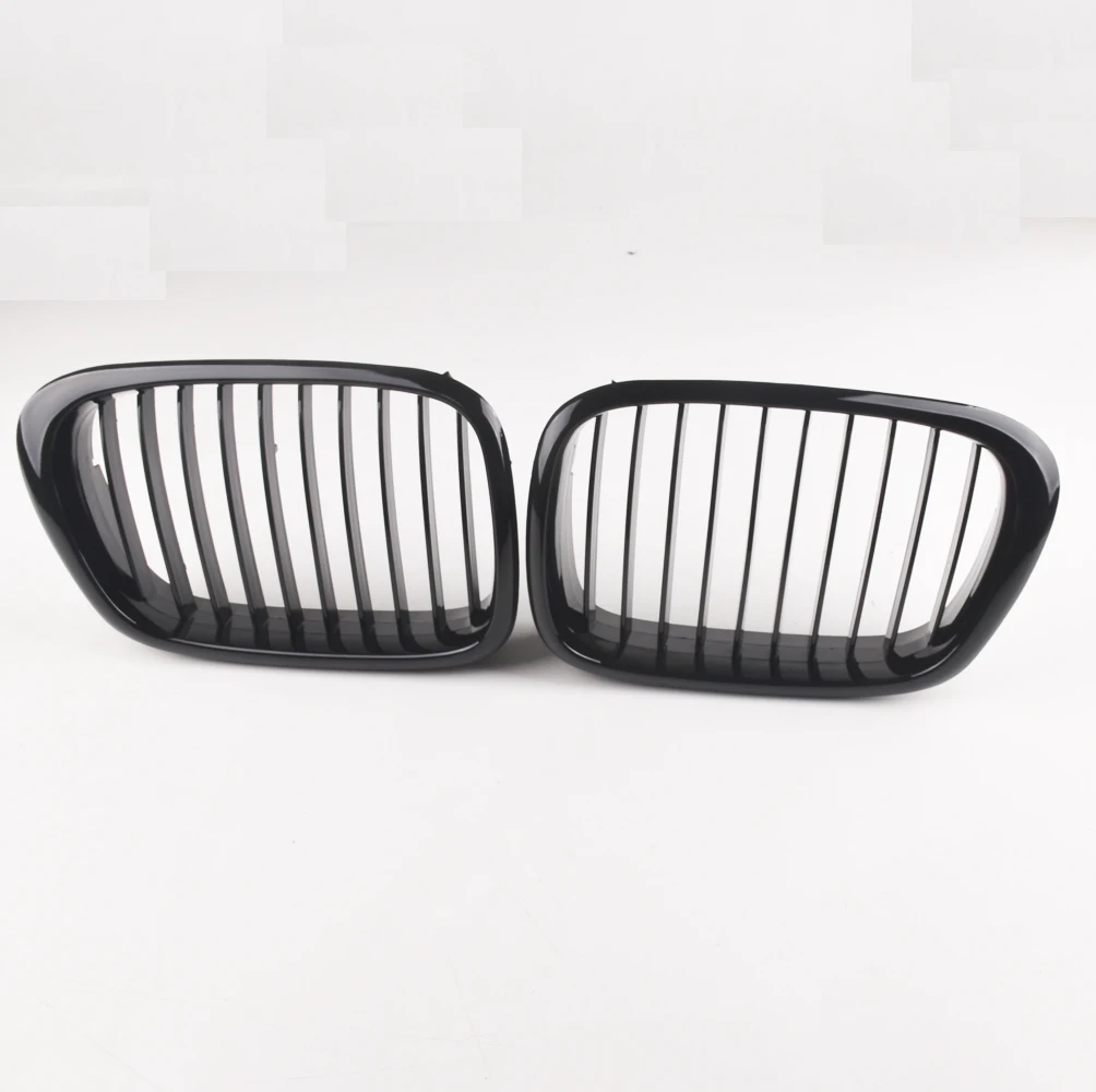 Передняя Черная Широкая решетка радиатора для BMW E39 M5 series 1997 1998 1999 2000 2001 2002 2003 520i 525