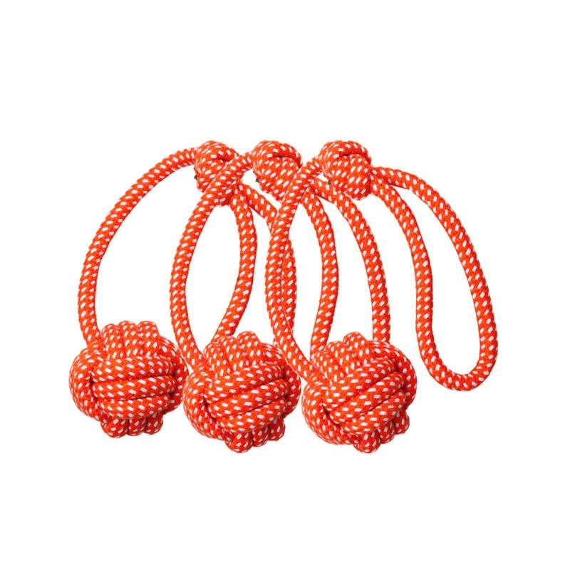 

New Pet Supplies Handmade Dog Chew Toy Cat Ball Dog Suitable Teddy Chihuahua Cotton Rope Puppy Molar Stick Training Accessories
