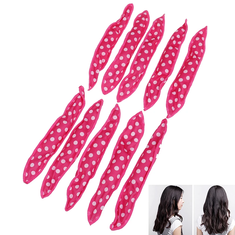 

10PCS Flexible Soft Pillow Hair Rollers DIY Sponge Magic Curler Hair Rollers Night Sleep wave point Foam Hair Curler Rollers